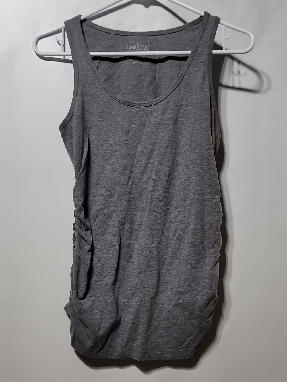 a:glow Charcoal Gray Maternity Tank Top